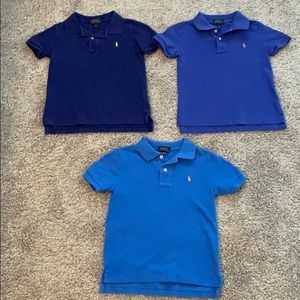 Lot of Three boys Ralph Lauren polo shirts size 5